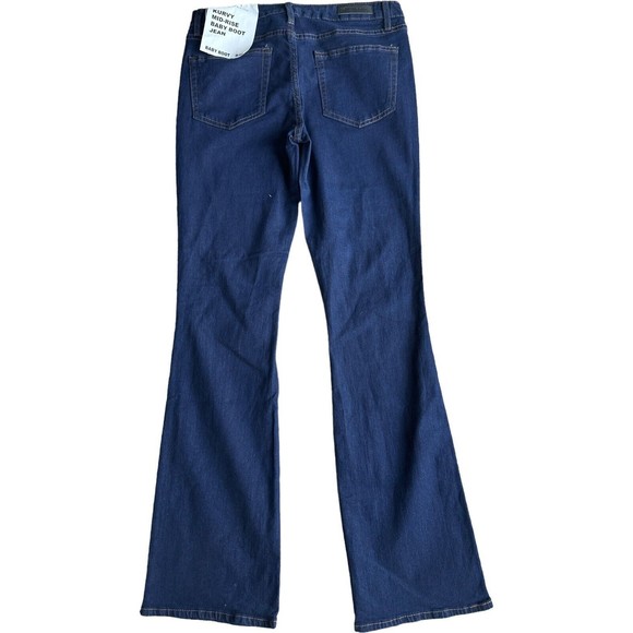 Kendall Kylie Jeans Kurvy Mid Rise Baby Boot Jean Size 9/10 Dark Wash - Picture 6 of 13